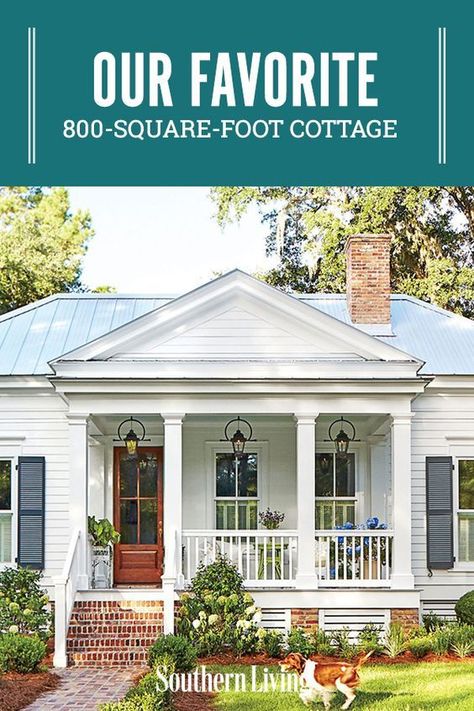 Houses In Louisiana, Laurel Cottage House Plan, Timeless Southern Home, Small Southern House Plans, 2 Floor House Plan, Small Southern Homes, Hgtv Hometown, Hometown Hgtv, Southern Living Cottage