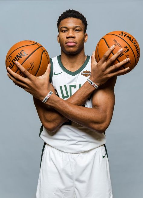 Giannis Antetokounmpo of the Milwaukee Bucks photographed on September 14th, 2017. Milwaukee Bucks Basketball, Bucks Basketball, Basketball Players Nba, Basketball Photos, Basketball Workouts, Giannis Antetokounmpo, Basketball Star, Basketball Wallpaper, Basketball Art