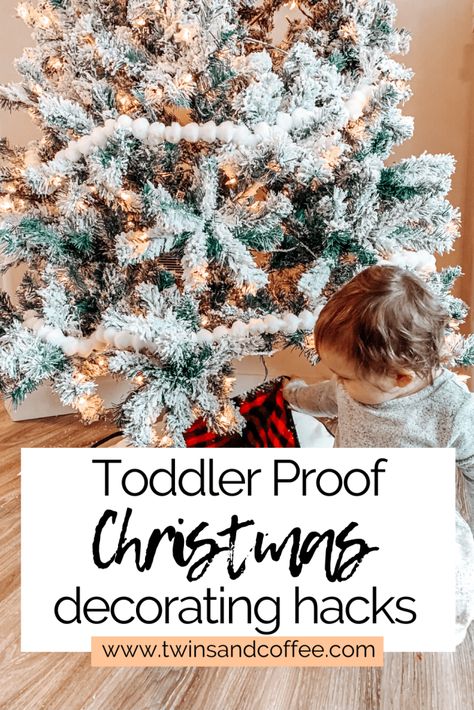 Toddlerproof Christmas Tree, Toddler Proofing Christmas Tree, Toddler Christmas Decorations Diy, Child Safe Christmas Tree, Soft Christmas Ornaments, Babyproof Christmas Tree, Toddler Proof Tree, Christmas Decor Ideas Toddler Friendly, Baby Proof Christmas Decorations