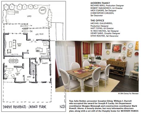 Modern Family House Dunphy, Dunphy House Floor Plan, Modern Family House Layout, Modern Family Dunphy, Dunphy House, House Layout Modern, Family House Layout, White House Interior, Ranch House Remodel