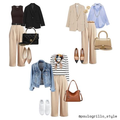 Pantalon Beige varios looks Outfit | ShopLook Beige Jeans Work Outfit, Light Beige Pants Outfit, How To Style Beige Pants, Outfit Pantalon Beige Mujer, Outfit Con Pantalon Beige, Outfit Pantalon Beige, Beige Pants Outfit, Simple Work Outfits, Jeans Outfit For Work