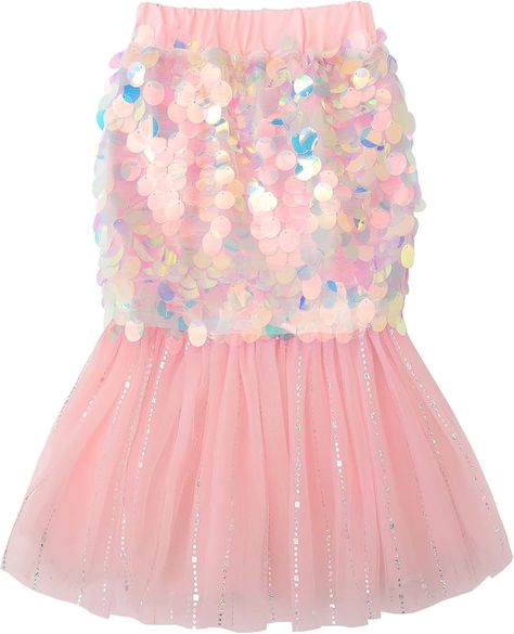 Amazon.com: JerrisApparel Girls Mermaid Tail Skirt Sequins Birthday Wedding Party Dress Pageant Gown (Blue, 6): Clothing, Shoes & Jewelry Merkitty Birthday Party, 4th Birthday Mermaid Theme, Mermaid Unicorn Birthday Party, Party Animal Birthday Theme, Dress Up Birthday Party, Mermaid Tutu Dress, Mermaid Birthday Party Ideas, Mermaid Tail Skirt, Mermaid Birthday Outfit