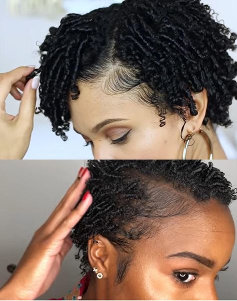 Finger Coils On Short Natural Hair, Short Finger Coils Natural Hair, Coils Natural Hair, Coils On Natural Hair, Finger Coiling, Finger Coils Natural Hair, Natural Hair Mohawk, Hair For Beginners, Coiling Natural Hair