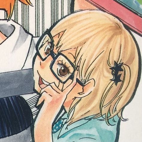 Haikyuu Yachi, Haikyuu Manga, Manga Covers, Haikyuu Anime, Haikyu!!, Girl Icons, Me Me Me Anime, Danganronpa, Cute Icons