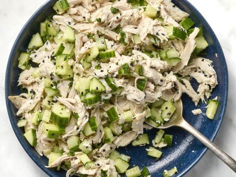 It's bound to become an instant classic. Rice Wine Vinegar Dressing, Cucumber Chicken Salad, Chicken Salad No Mayo, Cucumber Chicken, Make Ahead Salads, Salmon Potato, Lunch Appetizers, Lasagna Pasta, Vinegar Dressing