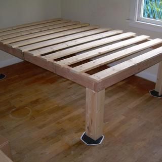 Cheap Bed Frame, Platform Bed Plans, Bed Cheap, Murphy Bed Ikea, Diy Platform Bed, Murphy Bed Plans, Simple Woodworking Plans, Cheap Bedding, Diy Bed Frame