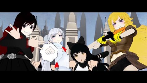 Squad Pic Rwby Red, Red Like Roses, Rwby Comic, Blake Belladonna, Team Rwby, Shell Shock, Rooster Teeth, Freelance Illustrator, Rwby