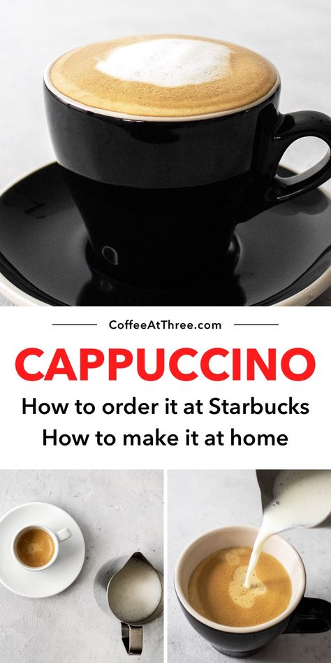 Starbucks Cappuccino Recipe, Cappuccino Mix Recipe, How To Make Cappuccino, Cappuccino Recipe, Iced Cappuccino, Cold Brew Recipe, Speciality Coffee Shop, Starbucks Coffee Drinks, Frozen Coffee