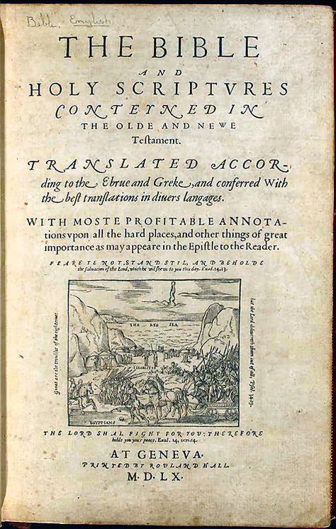 The Geneva Bible is unique among all other Bibles. Translated by the best Protestant scholars of the day, it’s a version born directly out of the religious conflict of the Reformation. And, though sadly little-known today, The Geneva Bible became one of the most popular translations of its time. Why? First, a little history... Geneva Bible, Mormon History, Public Domain Books, John Calvin, Bible Translations, Mary I, Book Of Revelation, Bible Truth, Books Of The Bible