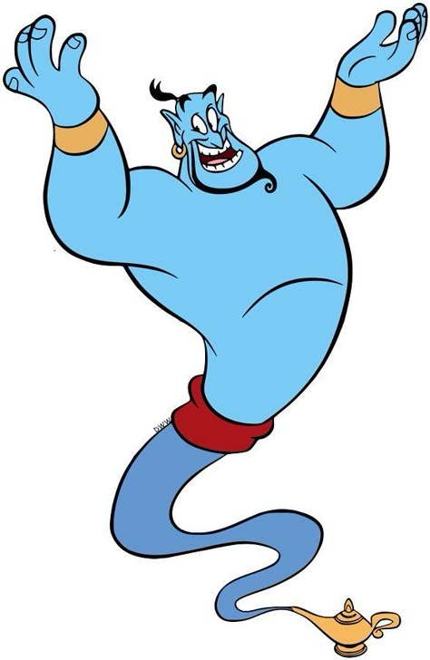 Genie Coloring Pages, Genie Aladdin Drawing, Genie Painting, Aladin Drawing, Disney Cartoon Characters Drawing, Aladdin Clipart, Aladdin Illustration, Genie Drawing, Aladin Genie