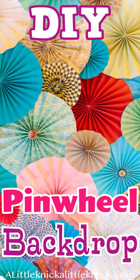 Paper Fans And Balloons Backdrop, Paper Pinwheels Decoration, Cardstock Decorations, Paper Pinwheel Backdrop, Paper Pinwheel Diy, Diy Paper Pinwheels, Foster Closet, Pinwheel Backdrop, Pinwheel Decorations