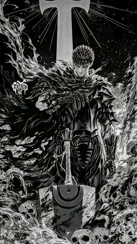 Berserk Anime 1997, Genos Wallpaper, Berserk Anime, Berserk Manga, Kentaro Miura, 다크 판타지, Freaking Awesome, Manga Style, Dark Art Illustrations