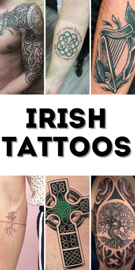 Irish Tattoos: A Timeless Symbol of Heritage and Identity Irish Tattoos For Couples, Irish Thistle Tattoo, Irish Vine Tattoo, Irish Remembrance Tattoos, Irish American Tattoo, Celtic Tattoo For Women Irish Symbols, Irish Finger Tattoos For Women, Celtic Tattoo Ideas Female, Mother Daughter Irish Tattoos