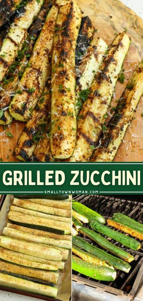 Bbq Zucchini, Grilled Zucchini Recipes, Cookout Dishes, Shrimp Burgers, Barbecue Recipes Grill, Grilled Squash, Zucchini Side Dishes, Easy Zucchini Recipes, Grilling Ideas