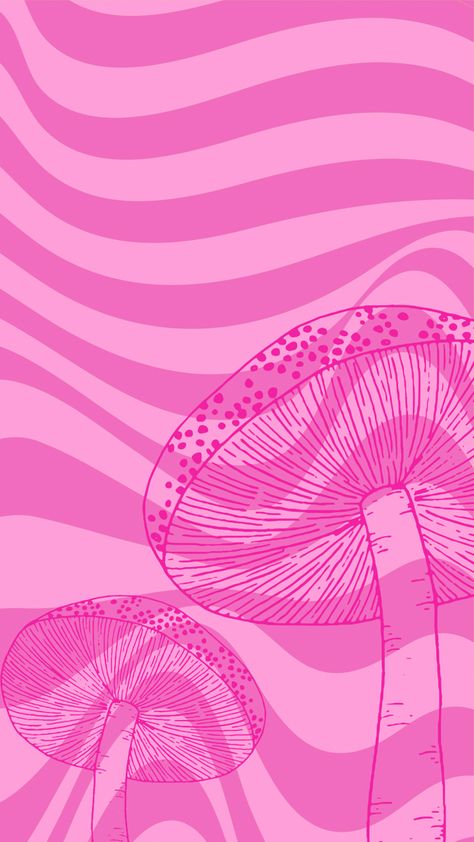 Tripy Wallpapers Pink, Mushroom Pink Aesthetic, Groovy Wallpaper Aesthetic Pink, Pink Mushrooms Aesthetic, Pink Trippy Aesthetic Wallpaper, Trippy Pink Background, Pink Hippy Aesthetic, Pink And Purple Trippy Aesthetic, Groovy Pink Wallpaper