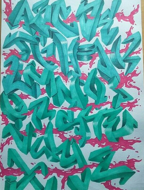 Graffiti Alphabet Wildstyle, Graffiti Alphabet Styles, Graffiti Lettering Alphabet, 3d Graffiti, Graffiti Art Letters, Graffiti Wildstyle, Graffiti Pictures, Graffiti Piece, Best Graffiti