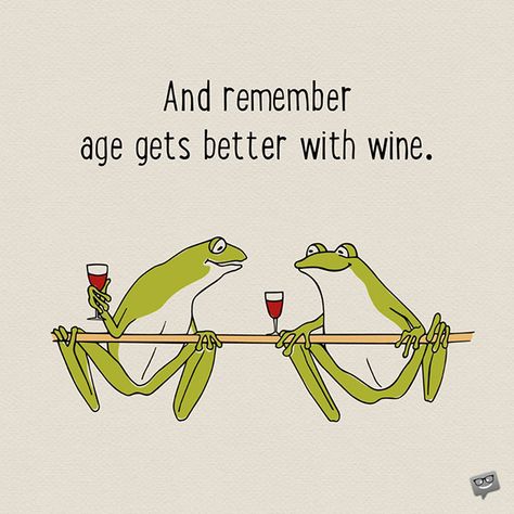 Funny happy birthday image with frogs drinking wine. Happy Birthday Friendship, Funny Happy Birthday Images, Birthday Typography, Birthday Cards Images, Birthday Wishes For Him, Funny Birthday Meme, Birthday Quotes For Him, Birthday Inspiration, Birthday Sister