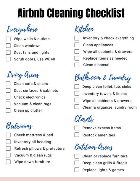 Deep Cleaning Your Airbnb (Airbnb Hosting Tips) Airbnb Cleaning Checklist, Clean Organized House, Airbnb Checklist, Air Bnb Tips, Airbnb Hosting, Cabin Renovation, Funny Puppies, Puppies And Kittens, Deep Cleaning Checklist