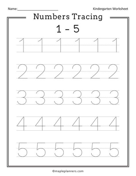 Trace The Numbers 1-5 Worksheets, Writing Numbers 1-5 Worksheet, Free Printable Worksheets For Kindergarten, Number 5 Tracing Worksheets, Tracing Numbers 1 To 5, 1-5 Number Worksheets, 1-5 Worksheet Preschool, Number 1-5 Worksheet Preschool, Numbers 1-5 Worksheets