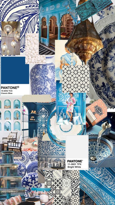 #jaipur #blue #interiorinspo Jaipur Aesthetic, Interior Inspo, Create Collage, Creative Play, Summer Girls, Jaipur, Fashion Illustration, Mood Board, Canvas