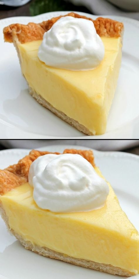 Lemon Pie Recipe Easy, Sour Cream Lemon Pie, Lemon Pie Receta, Lemon Sour Cream Pie, Lemon Pie Recipe, Lemon Dessert Recipes, Oreo Dessert, Lemon Tart, Lemon Pie