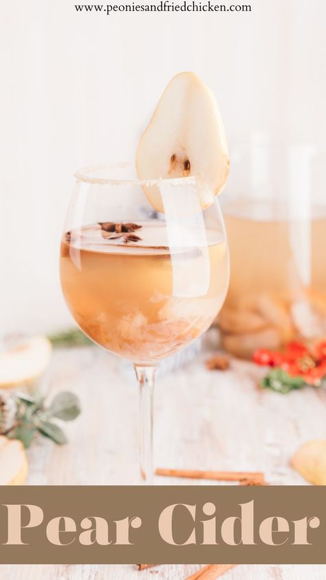 An elegant fall cocktail, the Pear Cider cocktail. This drink combines pear puree, honey, bourbon, apple cider, and more. So go ahead and cozy up with this cocktail this season! Grab the full recipe on our website along with our other fall cocktails, fall dinner, fall brunch recipes, and more. #cocktail #fallcocktail #falldrink #fall #autumncocktail #pearcider #pearcocktail #peardrink #applecidercocktail #bourbon #classycocktail #fallrecipe #cocktails Fall Brunch Recipes, Autumn Brunch Recipes, Pear Drinks, Bourbon Apple Cider, Dinner Fall, Cider Cocktail, Pear Cocktails, Apple Cider Cocktail, Pear Cider