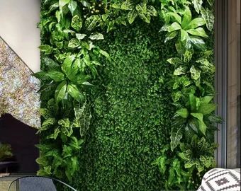 RoseCustomFlower | Etsy Bosnia and Herzegovina Floral Backdrop Wedding, Artificial Grass Wall, Indoor Plant Wall, Grass Wall, Hanging Plant Wall, Plant Combinations, Hanging Flowers, Living Wall, Artificial Grass