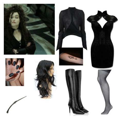 Bellatrix Lestrange Outfit, Bellatrix Black Aesthetic, Black Aesthetic Outfit, Bellatrix Black, Isabel Benenato, Bellatrix Lestrange, Outfit Halloween, George Weasley, Fandom Outfits