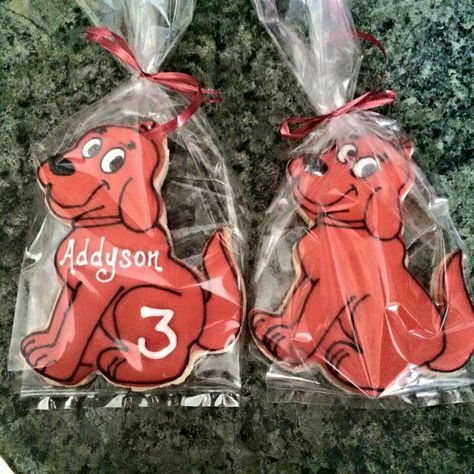 Clifford the big red dog cookies by Cookie Diva, Barrie ON Clifford Party Ideas, Clifford The Big Red Dog Birthday, Clifford Birthday Party, Clifford The Big Red Dog, Snoopy Wallpaper, Dog Birthday Party, James 1, Dog Cookies, Dog Party