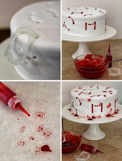 It's Halloween time! I thought a vampire themed cake would be fitting this year as I spent most of my spare time reading vampire stories w... Halloween Cakes Easy, Halloween Torte, Vampire Party, Halloween Cake Pops, Halloween Treats Easy, Halloween Baking, Halloween Cake, Halloween Desserts, Halloween Snacks