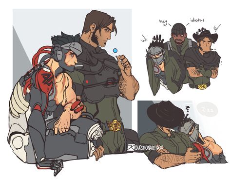 Blackwatch Mccree, Blackwatch Genji, Mccree Overwatch, Cole Cassidy, Jesse Mccree, Team Edge, Genji Shimada, Overwatch Hanzo, Overwatch Drawings