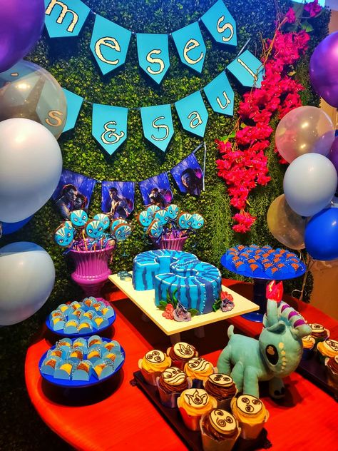 Avatar The Way Of Water Cake Ideas, Avatar Party Ideas, Pandora Avatar Birthday Party Ideas, Avatar Cupcakes, Avatar Party Decorations, Avatar Cake Ideas, Avatar Birthday Party Ideas, Avatar Cake, Avatar Birthday Party