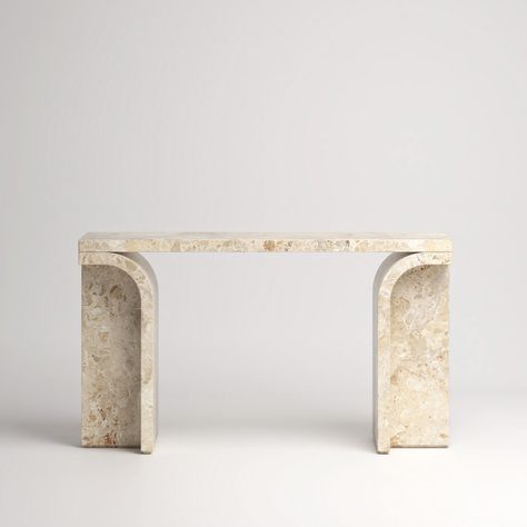 STUDIOTWENTYSEVEN • T03 CONSOLE BY HERVÉ LANGLAIS Wabi Sabi House, Designer Console Table, Console Table Design, Marble Console Table, Earth Gift, Living Room Tv Unit Designs, Marble Furniture, Marble Console, House Plants Decor