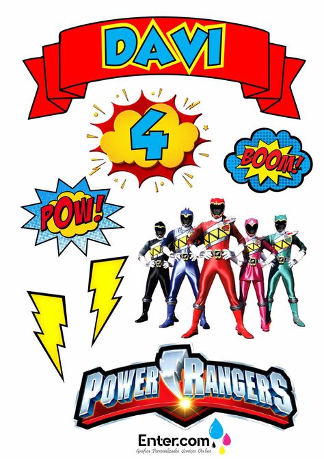 Power Ranger Cake Toppers, Power Rangers Cake, Power Rangers Theme, Power Rangers Logo, Festa Power Rangers, Power Ranger Cake, Graduation Cake Designs, Power Ranger Birthday, Baking Logo Design