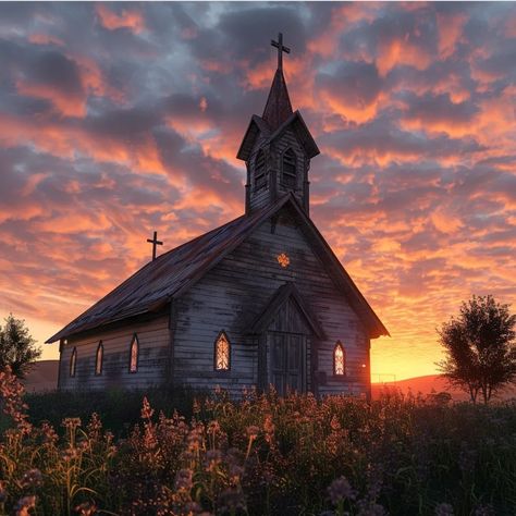 Old Catholic Church, Country Churches, Old Country Churches, Church Pictures, Beautiful Nature Wallpaper Hd, Best Selling Author, Old Churches, Country Church, Landscape Art Painting