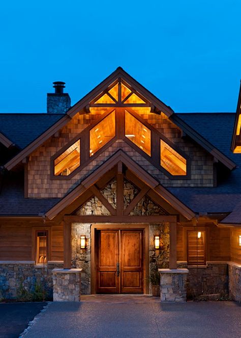 Luxury Small House, Ranch Plans, Rustic Entry, Fayette County, Mountain House Plans, Lake Arrowhead, Lake House Plans, Large House, Log Cabin Homes