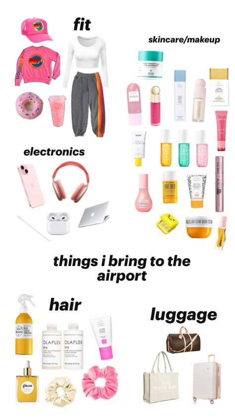 what i bring to the airport!! ✈️