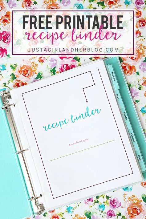 Love these super cute free printable recipe cards! She even gives two styles -- one type to fit in a recipe binder and also traditional 4 x 6 recipe cards! Head over to the post to print yours and organize your recipes! Recipe Book Free Printables, Recipe Binder Cover Printable Free, Home Made Recipe Book, Cute Recipe Book Ideas, Recipe Organization Ideas, Recipe Book Ideas, Recipe Binder Template, Recipe Binder Printables, Diy Recipe Binder