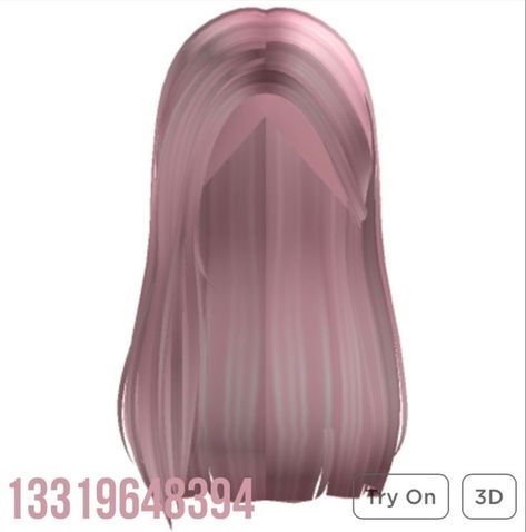 Pink Hair Codes Bloxburg, Roblox Cottage, Cottage Core Outfit, Cute Pink Outfits, Brown Hair Roblox, Roblox Hair, Hair Roblox, Light Pink Hair, Outfit Brown