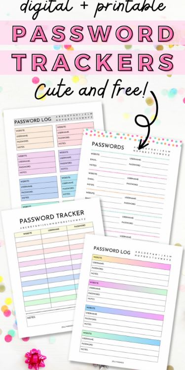 Cute and Organized Password Keepers

Keep your passwords safe and secure with these adorable and easy-to-use printable or digital password keepers. Choose from a variety of designs to fit your style, and never worry about forgetting your passwords Easy Passwords, Printable Password Log, Happy Planner Free Printable, Printable Password Tracker, Password Printable, Free Planner Templates, Password Tracker, Password Books, Password Keeper