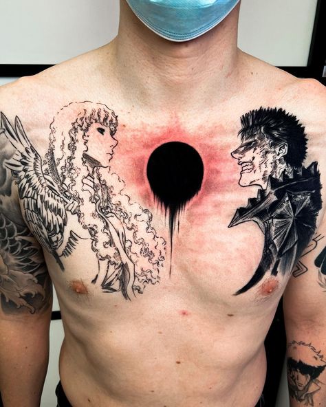 Eclipse Tattoo, Unique Tattoos For Men, White Ink Tattoo, Kawaii Tattoo, Fire Tattoo, Gothic Tattoo, The Eclipse, Black Ink Tattoos, Tattoo Set