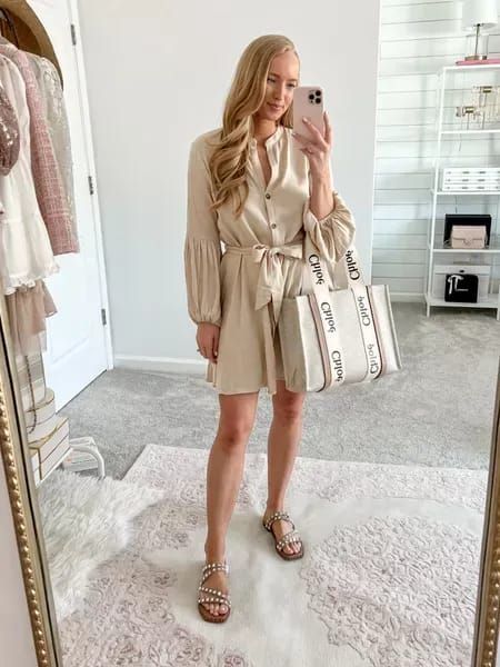 Casual Teacher Outfit, Spring Workwear, Work Attire Women, Money Dress, Summer Teacher Outfits, Nursing Friendly Dress, Neutral Dress, Casual Work Attire, Spring Business Casual