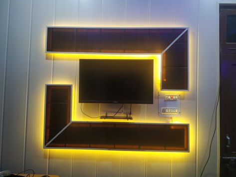 Lcd Panel Design Bedroom, Tv Panel Design For Bedroom, Led Tv Panel Design, Tv Panel Design, Led Tv Panel, Pvc Wall Panels Designs, Bedroom Modern Luxury, Lcd Panel Design, Pop Design For Hall