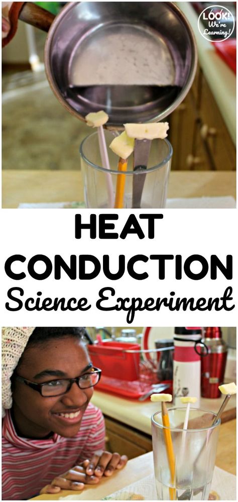 Thermal Energy Experiments, Heat Energy Activities, Heat Transfer Activities, Heat Transfer Science, Experiment For Kids, 7th Grade Science, Energy Activities, Science Club, Science Lesson