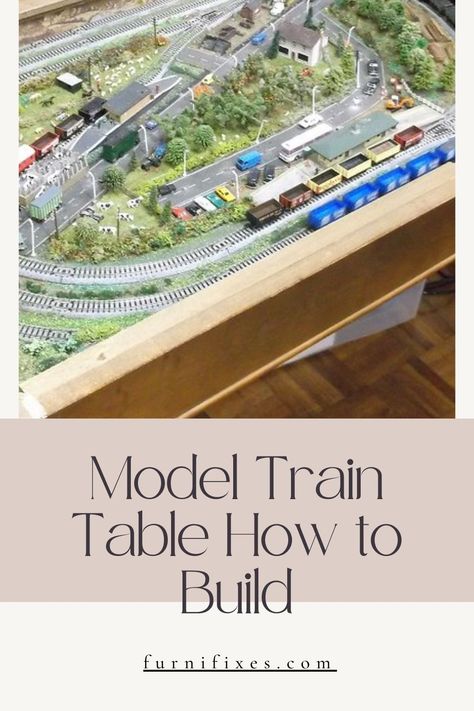 Model Train Table How to Build Train Table Ideas, Train Table Makeover, Spray Paint Dresser, Train Table Storage, Train Table Layout, Model Train Table, Using A Router, Diy Desk Decor, Train Table