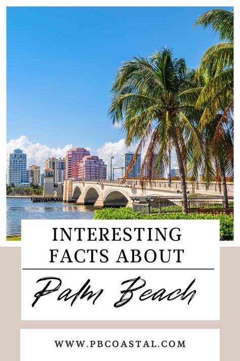 Palm Beach County is one of the top-ranking destinations for many reasons. It is known for its incredible views, homes, shopping, and culinary scene. Whether you live in Palm Beach, visiting, or considering relocating, there are some interesting facts you should know about this incredible location. Palm Beach County is popular for a reason, so let's take a look at why. Moving Cities, Some Interesting Facts, Places In Florida, Top Ranking, Palm Beach County, Water Skiing, Incredible Places, For A Reason, Gated Community