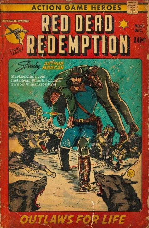 Western Comics Art, Rdr Wallpaper Iphone, Vintage Comics Aesthetic Wallpaper, Cowboy Posters Vintage, Read Dead Redemption 2 Aesthetic, Rdr2 Poster, Red Dead Redemption 2 Aesthetic, Arthur Morgan John Marston, Game Cover Art