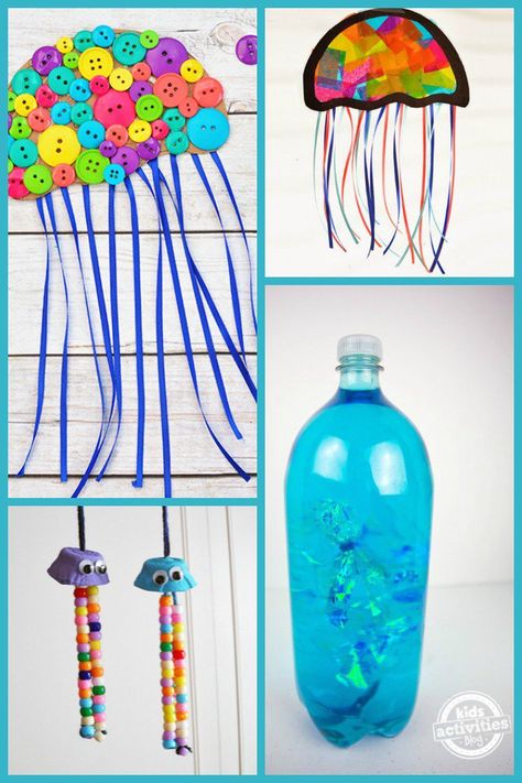 20 Fantastic Jellyfish Activities for All Ages! A great way to study this amazing creature! Jellyfish Activities, Jellyfish Kids, Mazes For Kids Printable, Mystery Island, Ocean Ideas, Summer Themes, Preschool Play, Jellyfish Craft, Activities For All Ages