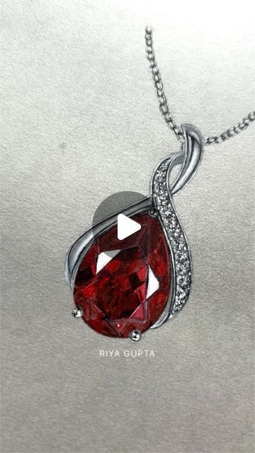 𝙍𝙄𝙔𝘼 𝙂𝙐𝙋𝙏𝘼🌸 on Instagram: "Pear cut Ruby & Diamond Pendant Necklace Illustration💎  @riya_creations27   #diamonds #ruby #diamondnecklace #sterlingsilverjewelry #jewelry #reelitfeelit #reels #explore #fyp #illuatration #jhansi  . . . Okay, Ruby Pendant necklace is done, Now tell me what to render next.👇" Necklace Illustration, Ruby Diamond Pendant, Ruby Jewelry Necklaces, Ruby Pendant Necklace, Ruby Necklace Pendant, Ruby Pendant, Ruby Diamond, Diamond Pendant Necklace, Drawing Tips