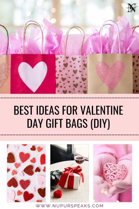 Best Valentine Gift Bag Ideas You Need Now (DIY) Valentine Gift Bags For Adults, Valentine Gift Bag Ideas, Valentines Goody Bag, Valentines Gift Bag Ideas, Adult Goodie Bag Ideas, Goody Bags For Adults, Valentine Gift Bags, Valentines Day Party Favors, Valentines Day Bags